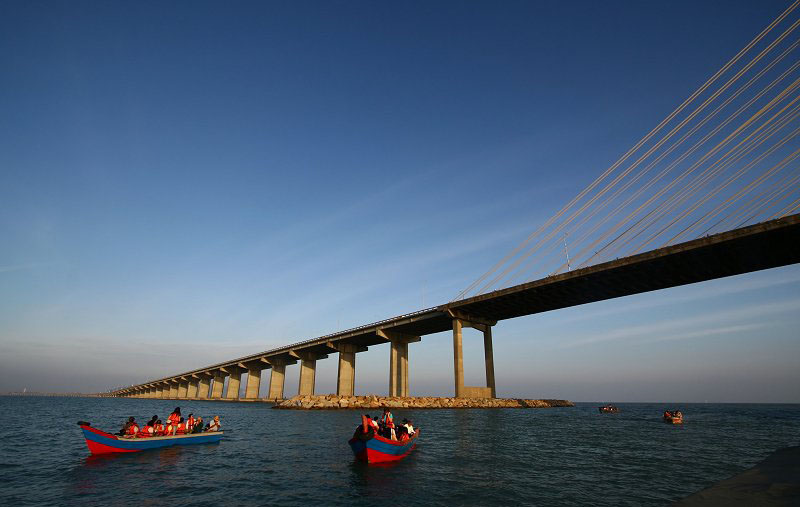 самые длинные мосты в мире - Мост Мэнчек Свамп