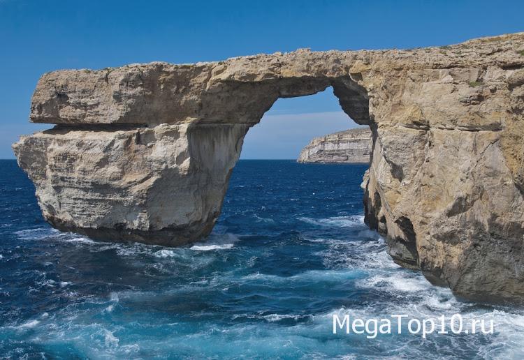 Самые красивые морские природные арки - Лазурное окно, Мальта